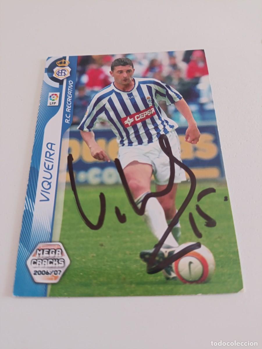 Cartes &agrave; collectionner de Football: Auto original de Viqueira Recreativo de Huelva