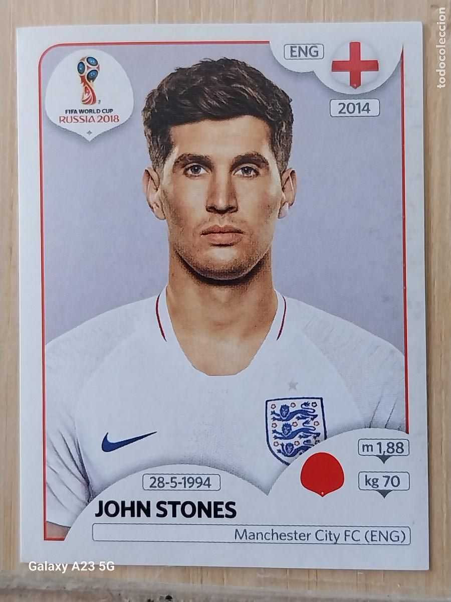 Cartes &agrave; collectionner de Football: 578 STONES ENGLAND RUSSIA RUSIA 2018 WORLD CUP CROMO SIN PEGAR NUNCA ORIGINAL PANINI