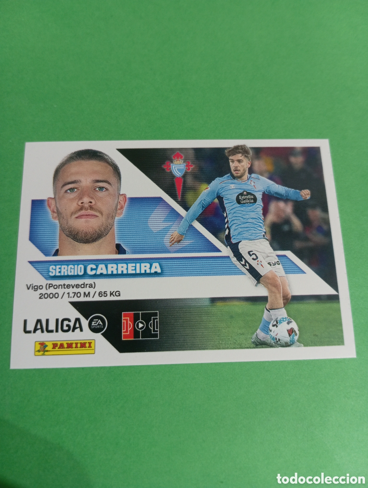 Cromos de f&uacute;tbol: Carreira Celta de Vigo n&deg;10 / PANINI LIGA ESTE 2026/2027