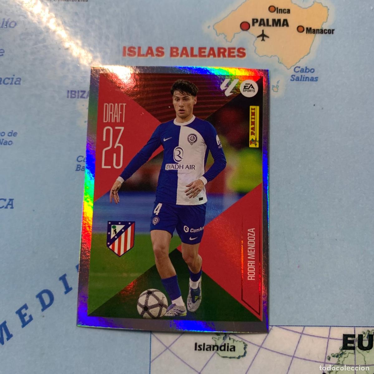 Cromos de f&uacute;tbol: Rodri Mendoza draft 23 n&uacute;mero 21 Del Atletico de Madrid cromo de la liga este 26-27 2026-2027