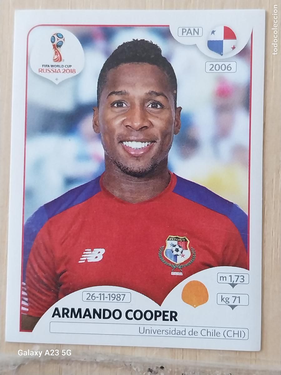 Cartes &agrave; collectionner de Football: 545 COOPER PANAMA RUSSIA RUSIA 2018 WORLD CUP CROMO SIN PEGAR NUNCA ORIGINAL PANINI