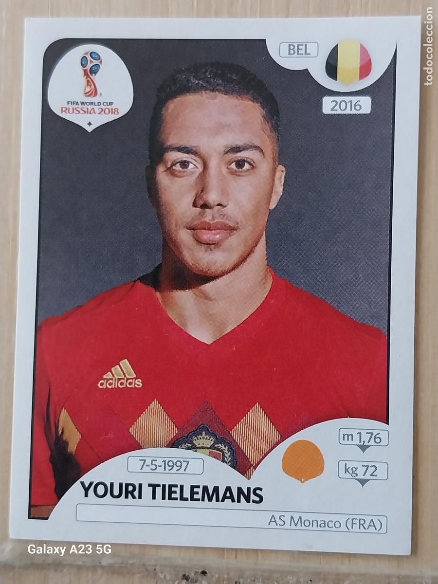 Cromos de f&uacute;tbol: 524 TIELEMANS BELGICA RUSSIA RUSIA 2018 WORLD CUP CROMO SIN PEGAR NUNCA ORIGINAL PANINI