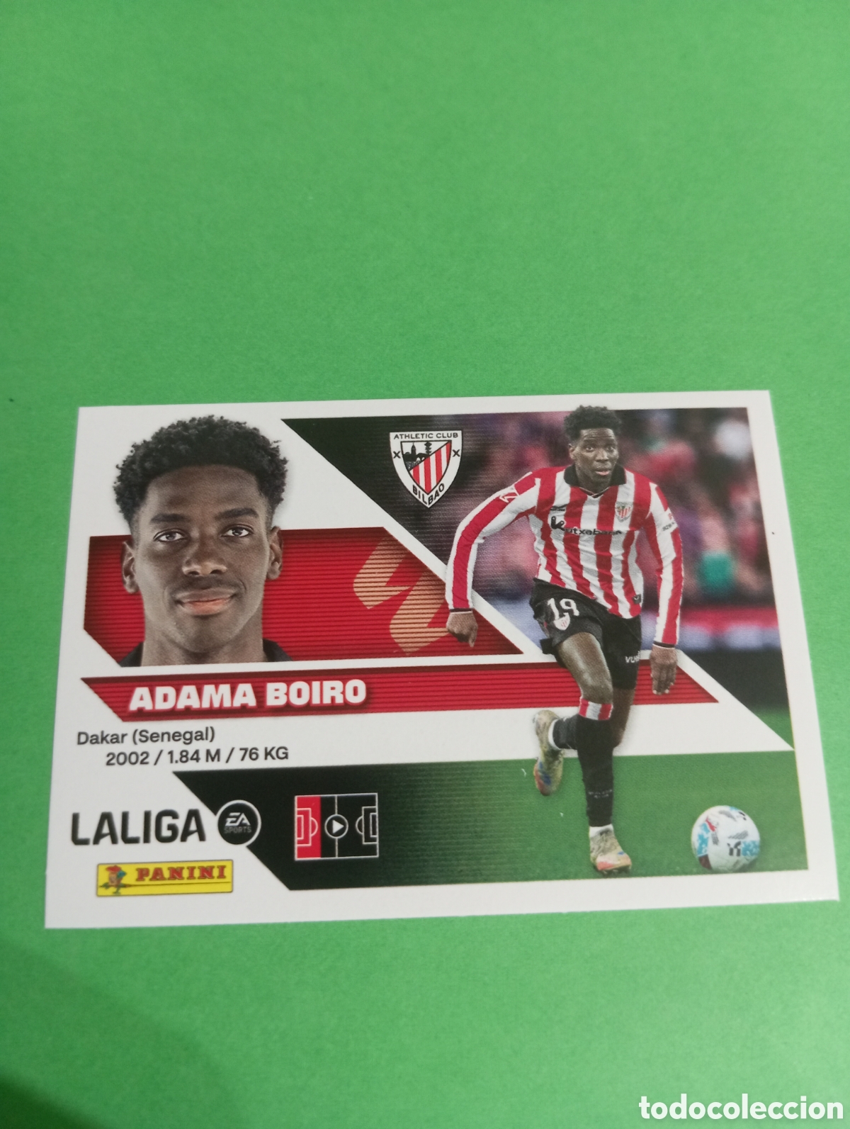 Cromos de f&uacute;tbol: Adama Boiro Athletic de Bilbao n&deg;9B / PANINI LIGA ESTE 2026/2027