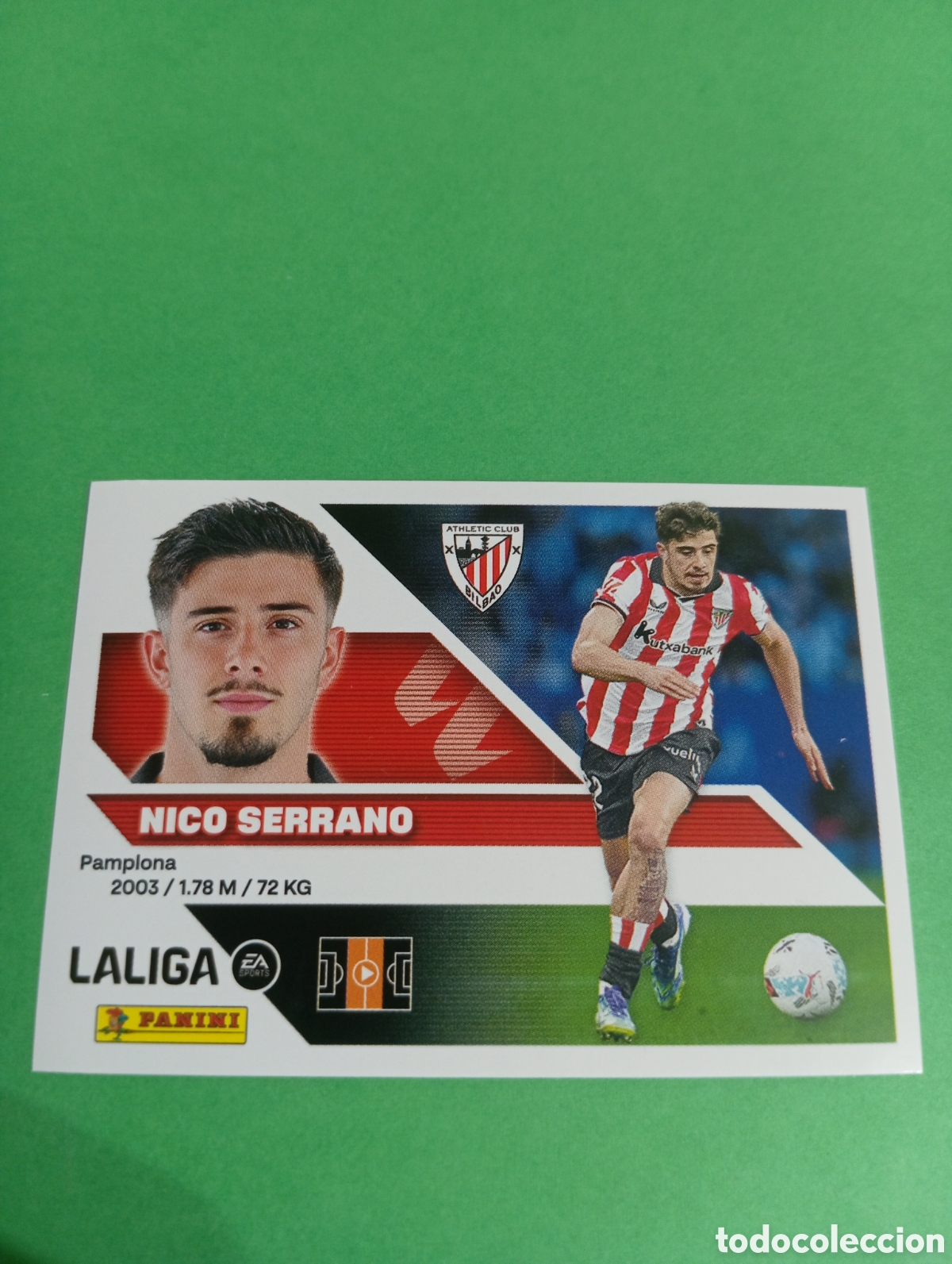 Cromos de f&uacute;tbol: Nico Serrano Athletic de Bilbao n&deg;15 / PANINI LIGA ESTE 2026/2027