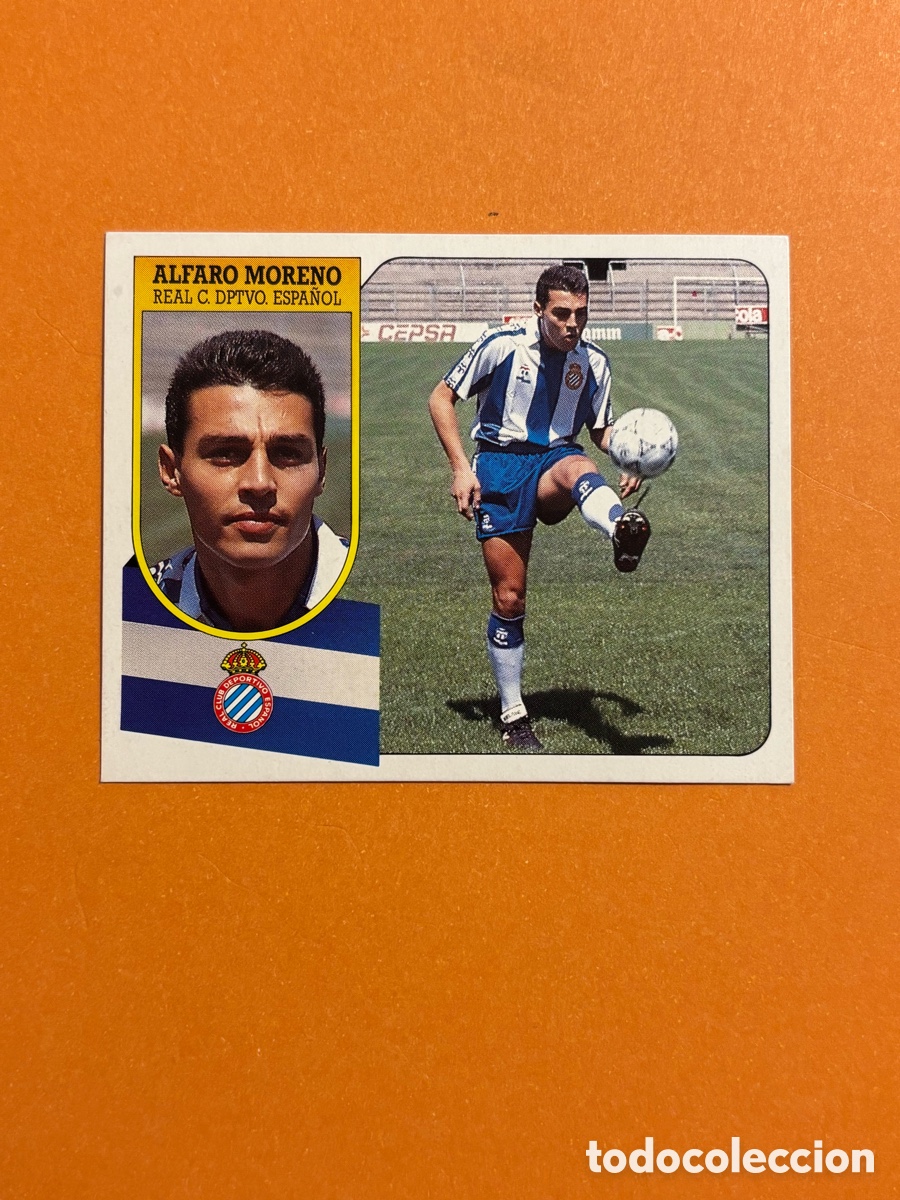 Cromos de Futebol: CROMO CARTON ESTE 91 92 1991 1992 ALFARO MORENO ESPA&Ntilde;OL ESPANYOL FICHAJE 31 NUEVO SIN PEGAR