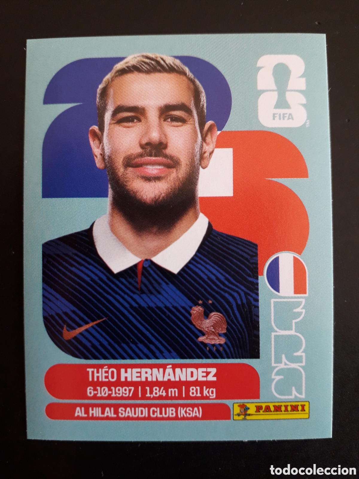 Cromos de Futebol: HERN&Aacute;NDEZ FRANCIA FRA 3 MUNDIAL F&Uacute;TBOL 2026 FIFA WORLD CUP PANINI SIN PEGAR PEDIDO M&Iacute;NIMO 3&euro;