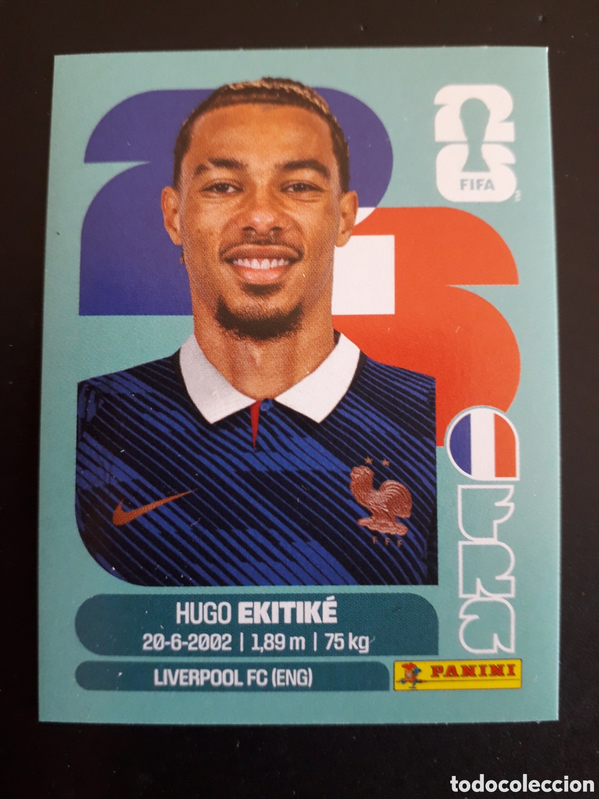 Cromos de f&uacute;tbol: EKITIK&Eacute; FRANCIA FRA 19 MUNDIAL F&Uacute;TBOL 2026 FIFA WORLD CUP PANINI SIN PEGAR PEDIDO M&Iacute;NIMO 3&euro;