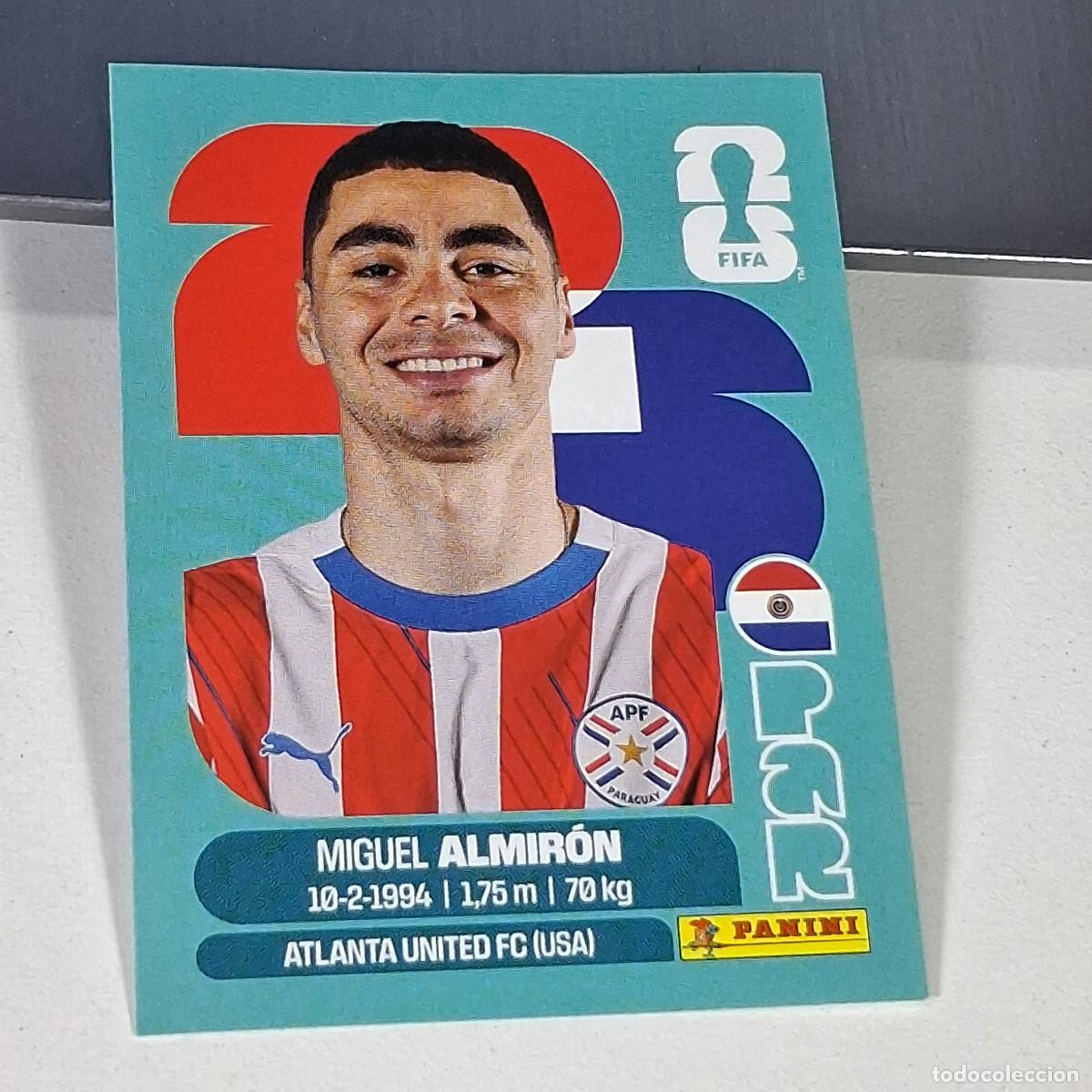 Cartes &agrave; collectionner de Football: B61 PAR17 MIGUEL ALMIR&Oacute;N 17 PARAGUAY PAR MUNDIAL FIFA WORLD CUP 2026 STICKER PANINI