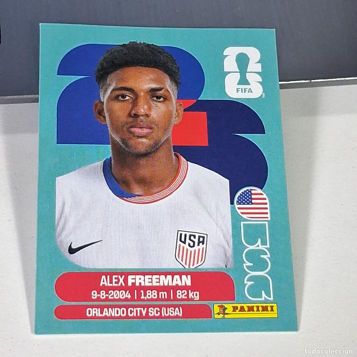 Cartes &agrave; collectionner de Football: B61 USA6 ALEX FREEMAN 6 ESTADOS UNIDOS USA MUNDIAL FIFA WORLD CUP 2026 STICKER PANINI