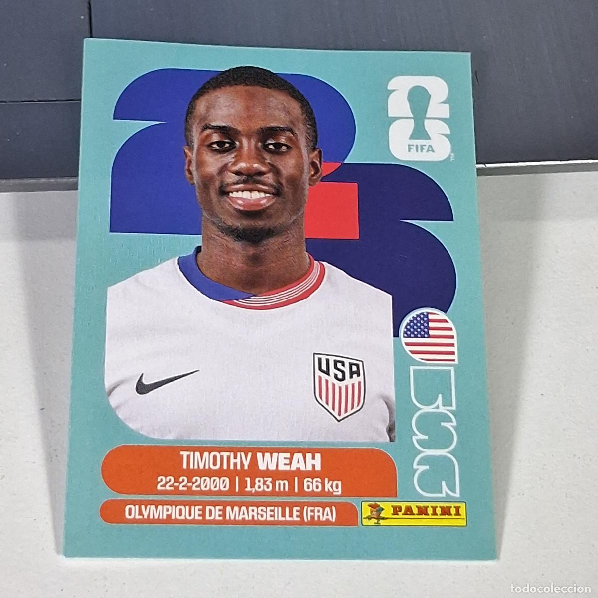 Cartes &agrave; collectionner de Football: B61 USA12 TIMOTHY WEAH 12 ESTADOS UNIDOS USA MUNDIAL FIFA WORLD CUP 2026 STICKER PANINI