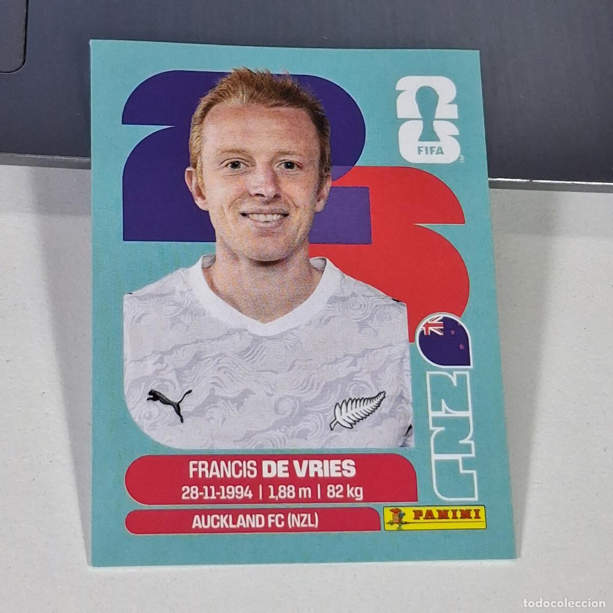 Cartes &agrave; collectionner de Football: B61 NZL8 FRANCIS DE VRIES 8 NUEVA ZELANDA NZL NEW ZEALAND MUNDIAL FIFA WORLD CUP 2026 STICKER PANIN