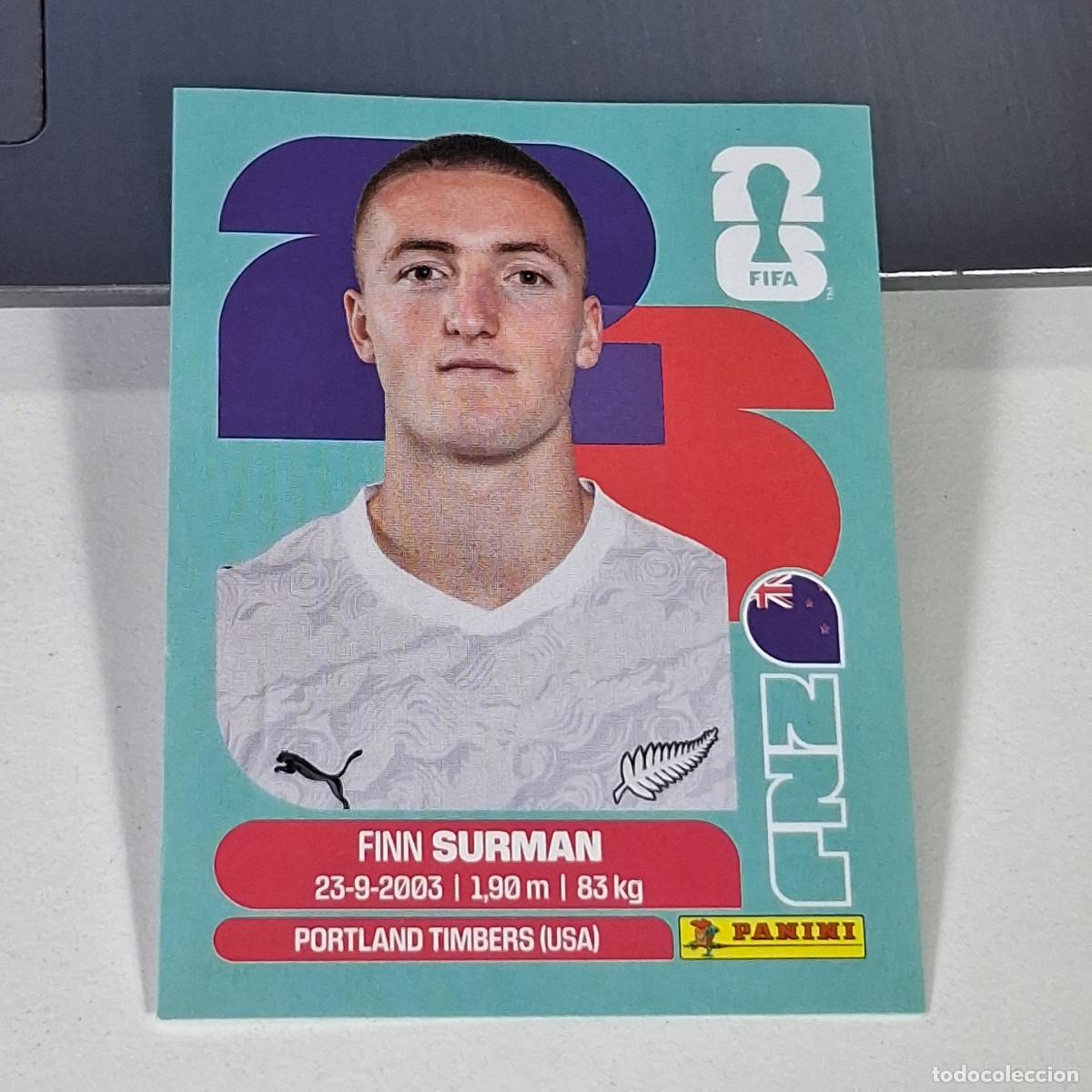 Cromos de f&uacute;tbol: B61 NZL9 FINN SURMAN 9 NUEVA ZELANDA NZL NEW ZEALAND MUNDIAL FIFA WORLD CUP 2026 STICKER PANINI