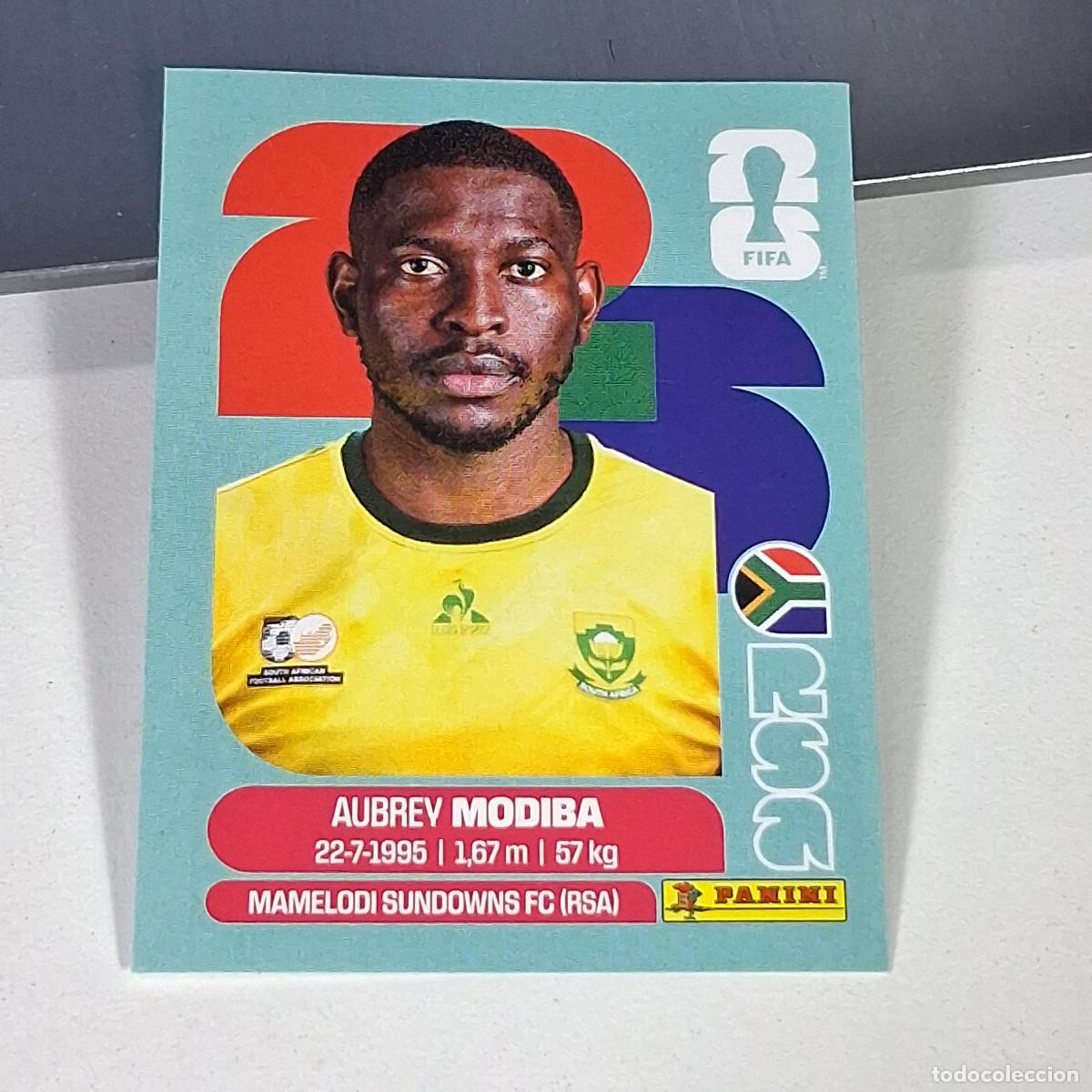 Cromos de f&uacute;tbol: B61 RSA4 AUBREY MODIBA 4 SUD&Aacute;FRICA RSA SOUTH AFRIKA MUNDIAL FIFA WORLD CUP 2026 STICKER PANINI