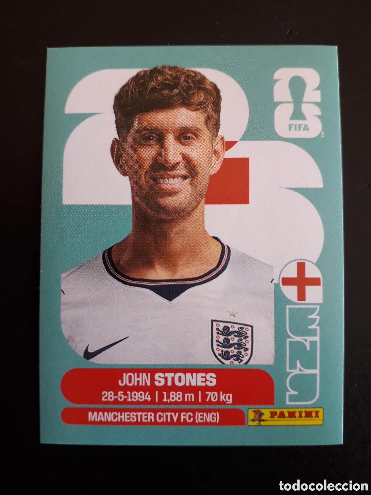 Cartes &agrave; collectionner de Football: STONES INGLATERRA ENG 3 MUNDIAL F&Uacute;TBOL 2026 FIFA WORLD CUP PANINI SIN PEGAR PEDIDO M&Iacute;NIMO 3&euro;