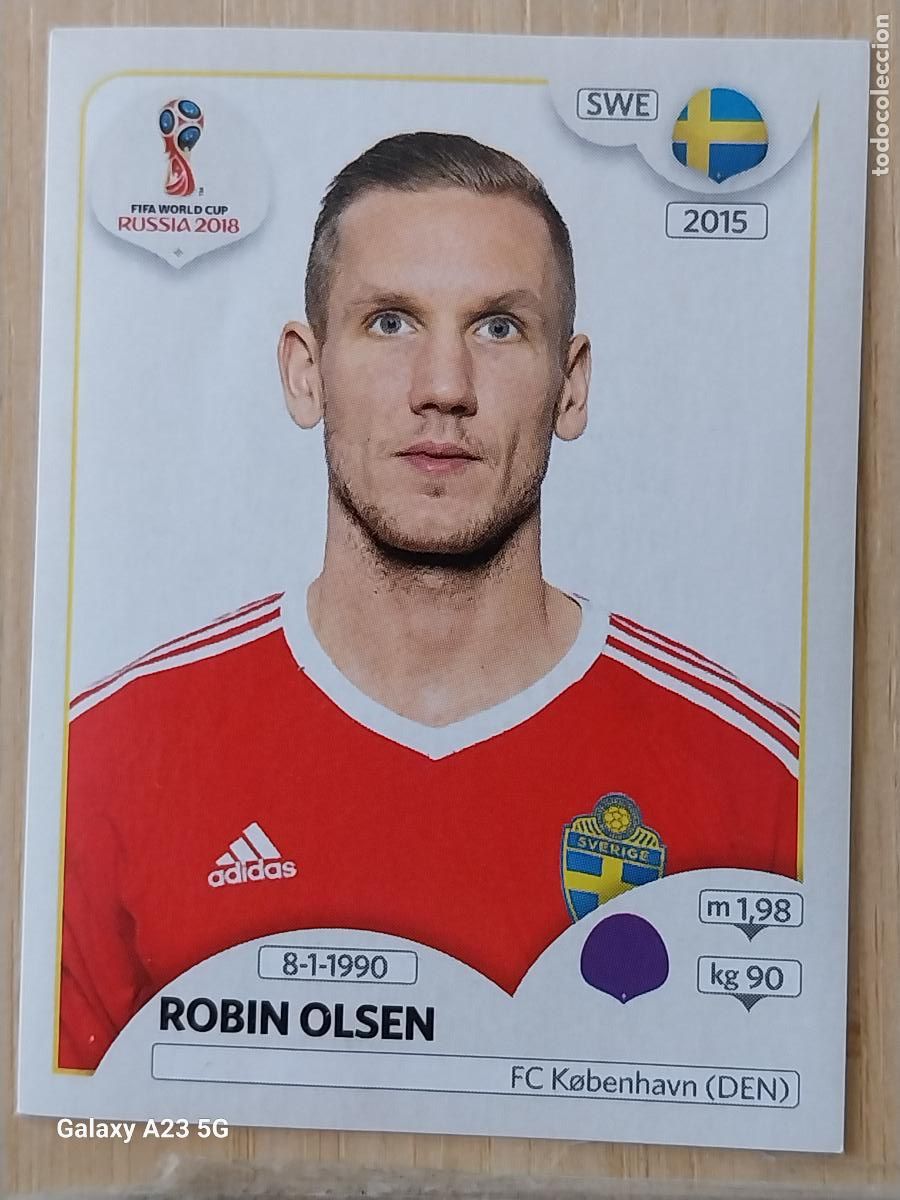 Cartes &agrave; collectionner de Football: 474 OLSEN SUECIA WORLD CUP RUSSIA RUSIA 2018 * PANINI CROMO SIN PEGAR NUNCA ORIGINAL PANINI