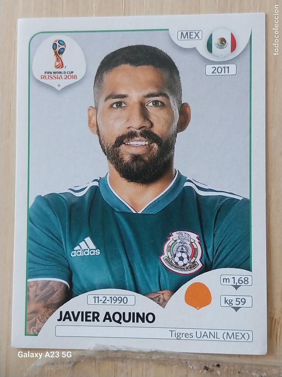 Cromos de f&uacute;tbol: 465 AQUINO MEXICO WORLD CUP CROMO SIN PEGAR NUNCA ORIGINAL PANINI