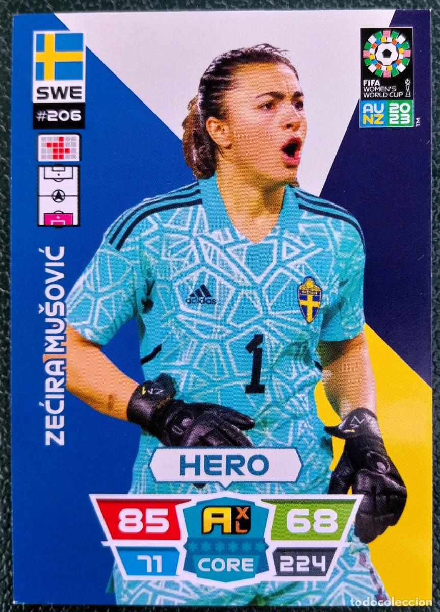 Cromos de f&uacute;tbol: 206 ZECIRA MUSOVIC SUECIA FICHAS ALBUM ADRENALYN FEMENINO MUNDIAL WOMEN'S WORLD AU NZ 2023