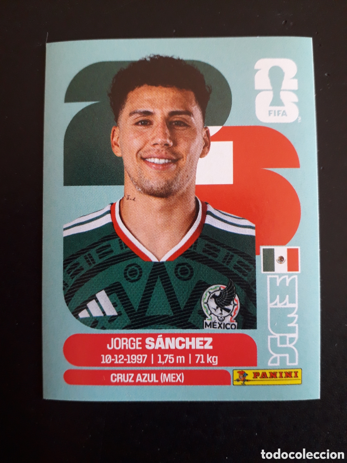 Cromos de f&uacute;tbol: S&Aacute;NCHEZ M&Eacute;XICO MEX 4 MUNDIAL F&Uacute;TBOL 2026 FIFA WORLD CUP PANINI SIN PEGAR PEDIDO M&Iacute;NIMO 3&euro;