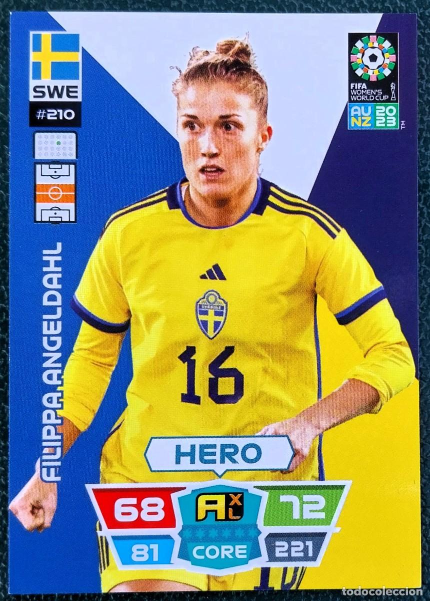 Cromos de f&uacute;tbol: 210 FILIPPA ANGELDAHL SUECIA FICHAS ALBUM ADRENALYN FEMENINO MUNDIAL WOMEN'S WORLD AU NZ 2023