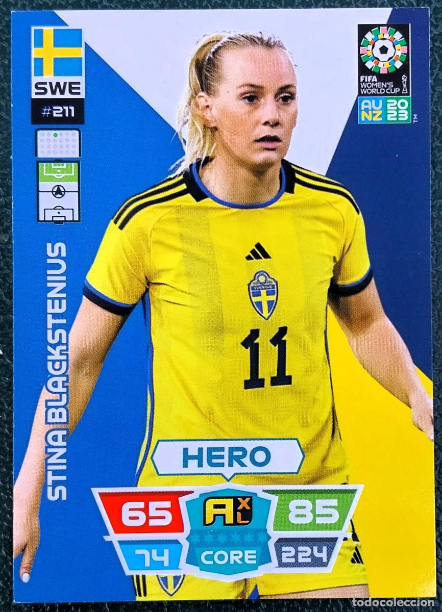 Cromos de f&uacute;tbol: 211 STINA BLACKSTENIUS SUECIA FICHAS ALBUM ADRENALYN FEMENINO MUNDIAL WOMEN'S WORLD AU NZ 2023