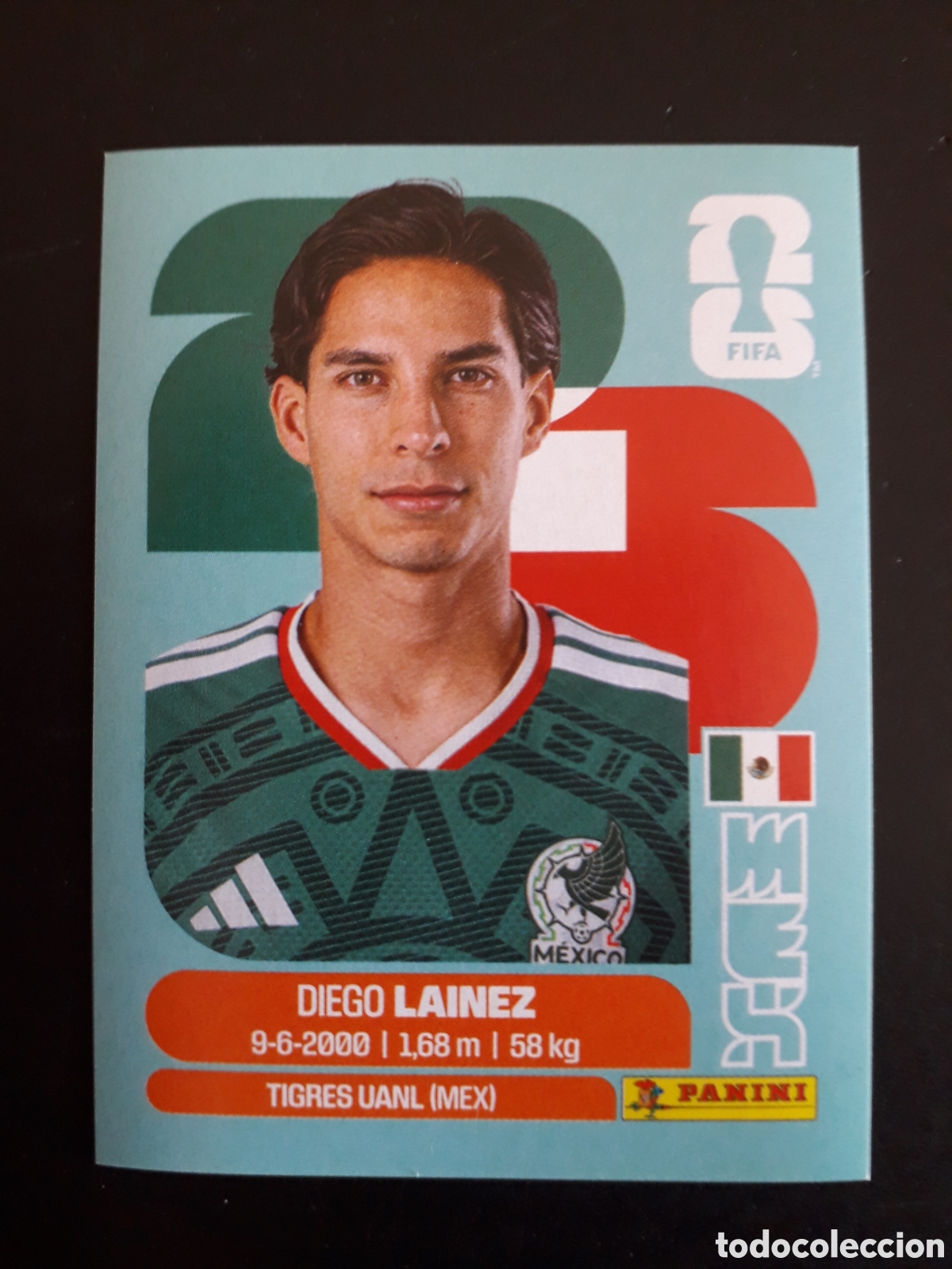Cromos de f&uacute;tbol: LA&Iacute;NEZ M&Eacute;XICO MEX 8 MUNDIAL F&Uacute;TBOL 2026 FIFA WORLD CUP PANINI SIN PEGAR PEDIDO M&Iacute;NIMO 3&euro;