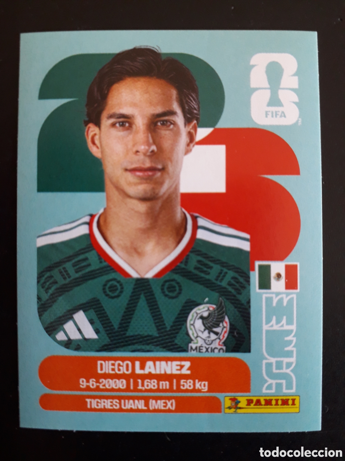 Cromos de Futebol: LA&Iacute;NEZ M&Eacute;XICO MEX 8 MUNDIAL F&Uacute;TBOL 2026 FIFA WORLD CUP PANINI SIN PEGAR PEDIDO M&Iacute;NIMO 3&euro;.