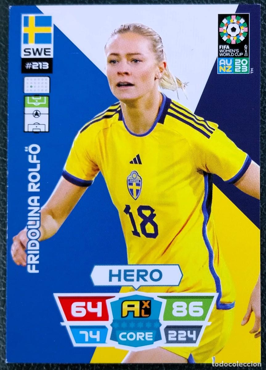 Cromos de Futebol: 213 FRIDOLINA ROLFO SUECIA FICHAS ALBUM ADRENALYN FEMENINO MUNDIAL WOMEN'S WORLD AU NZ 2023