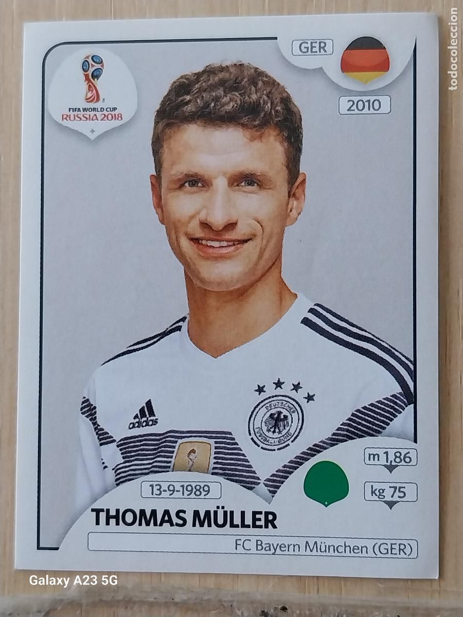 Cromos de Futebol: 450 MULLER ALEMANIA * WORLD CUP RUSSIA RUSIA 2018 * PANINI CROMO SIN PEGAR NUNCA ORIGINAL PANINI