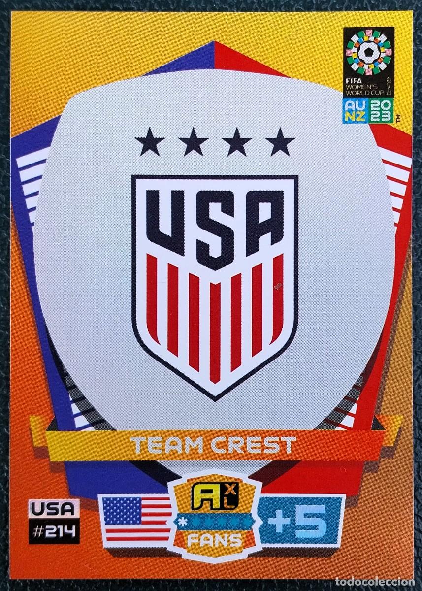 Cromos de Futebol: 214 ESCUDO ESTADOS UNIDOS FICHAS ALBUM ADRENALYN FEMENINO MUNDIAL WOMEN'S WORLD AU NZ 2023