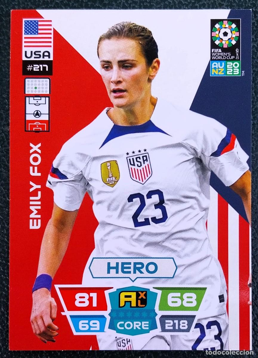 Cromos de Futebol: 217 EMILY FOX ESTADOS UNIDOS FICHAS ALBUM ADRENALYN FEMENINO MUNDIAL WOMEN'S WORLD AU NZ 2023