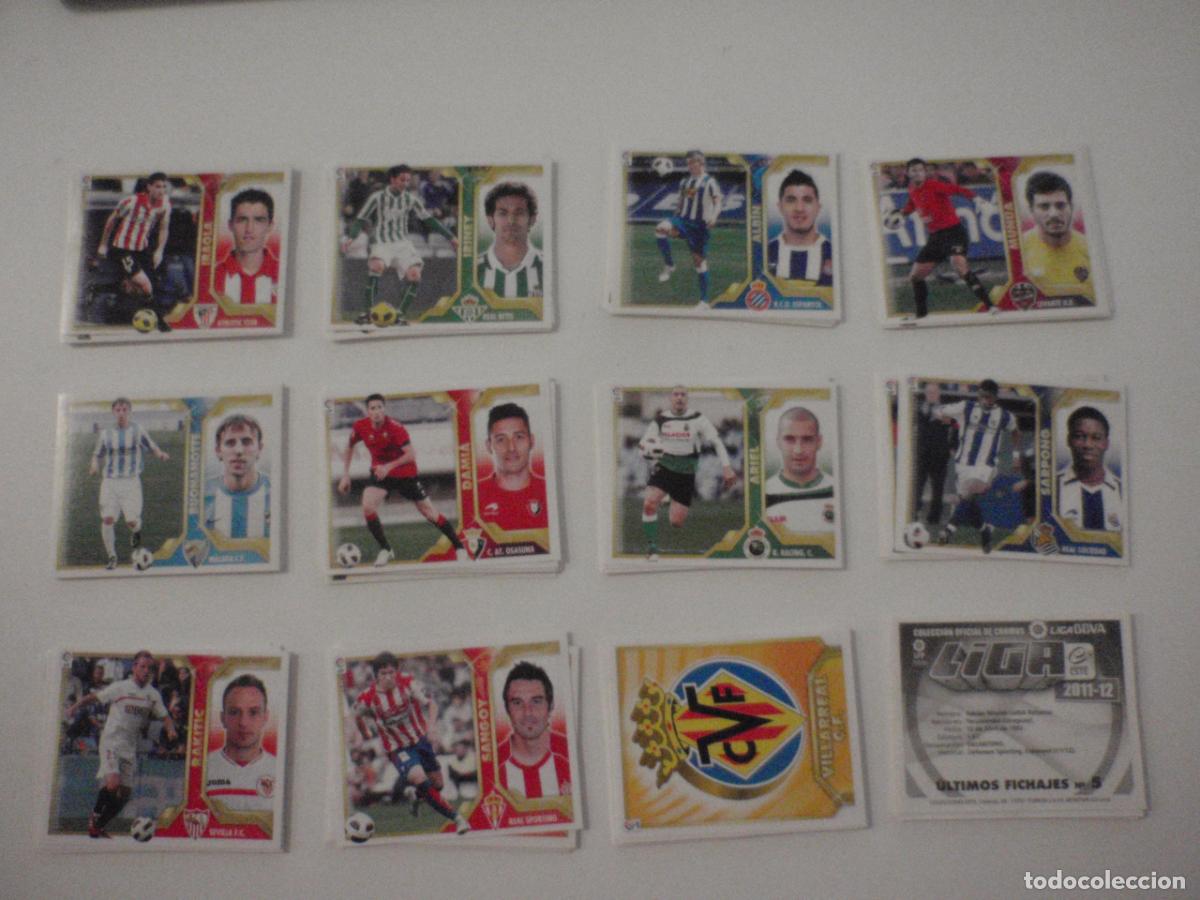 Cromos de Futebol: Lote cromos f&uacute;tbol stickers 114 diferentes y sin pegar. Liga BBVA Ediciones ESTE 2011 2012. 11 12