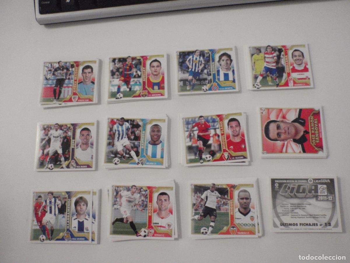 Cromos de Futebol: Lote cromos f&uacute;tbol stickers 221 diferentes y sin pegar. Liga BBVA Ediciones ESTE 2011 2012. 11 12