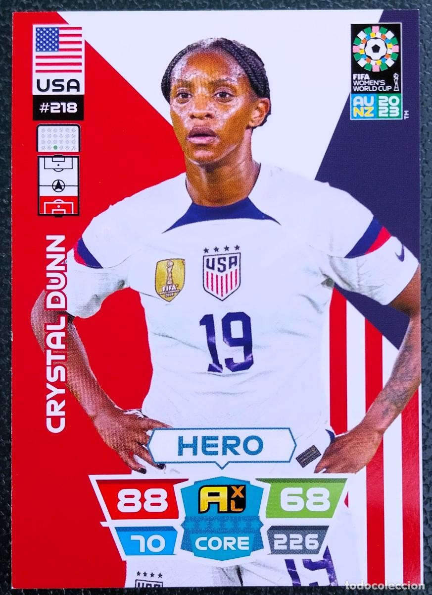 Cromos de Futebol: 218 CRYSTAL DUNN ESTADOS UNIDOS FICHAS ALBUM ADRENALYN FEMENINO MUNDIAL WOMEN'S WORLD AU NZ 2023