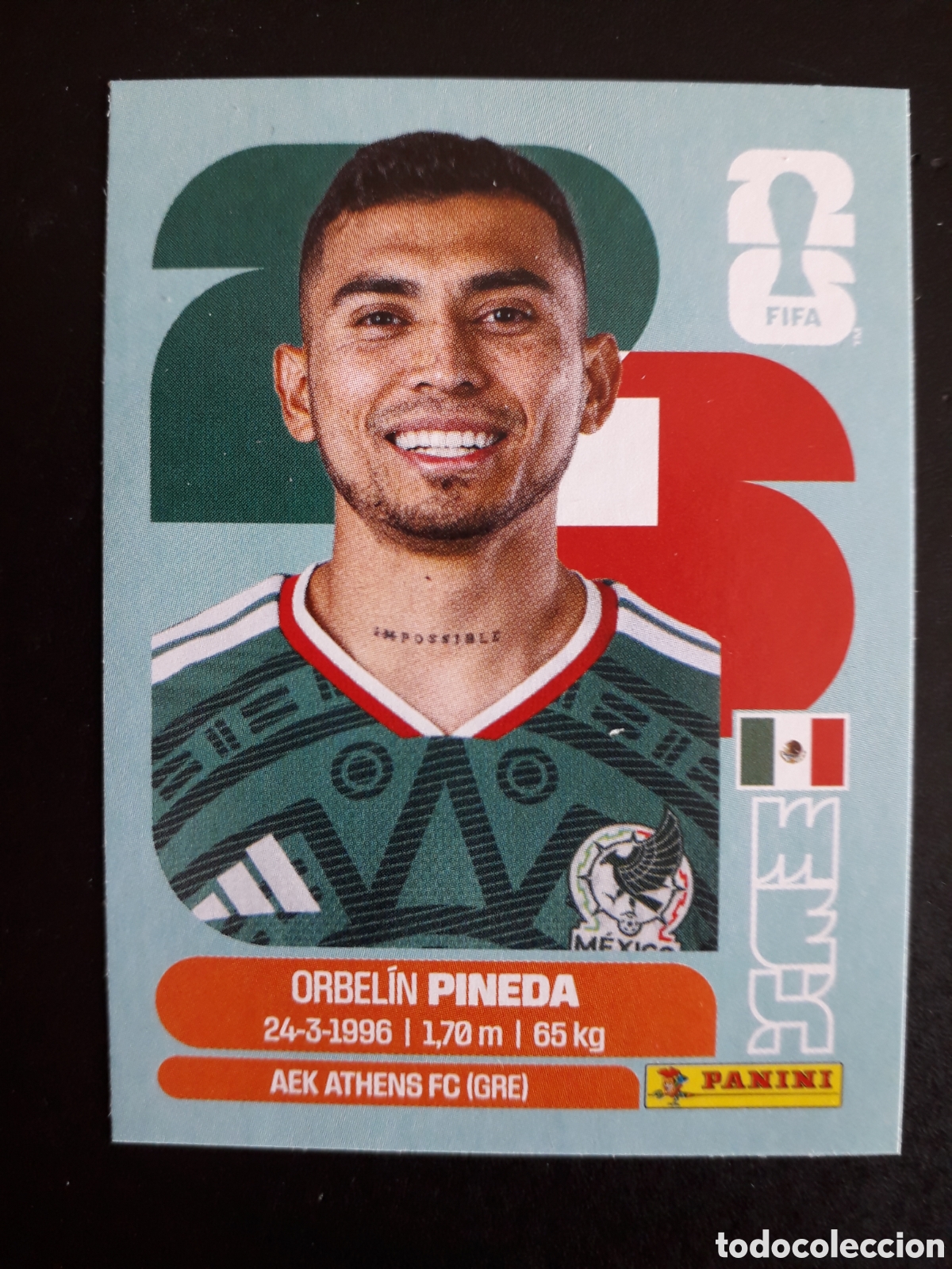 Cromos de Futebol: PINEDA M&Eacute;XICO MEX 11 MUNDIAL F&Uacute;TBOL 2026 FIFA WORLD CUP PANINI SIN PEGAR PEDIDO M&Iacute;NIMO 3&euro;