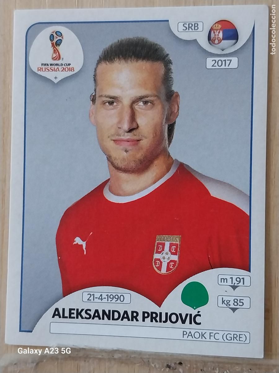 Football Stickers: 431 PRIJoVIC SERBIA RUSSIA RUSIA 2018 PANINI WORLD CUP CROMO SIN PEGAR NUNCA ORIGINAL PANINI