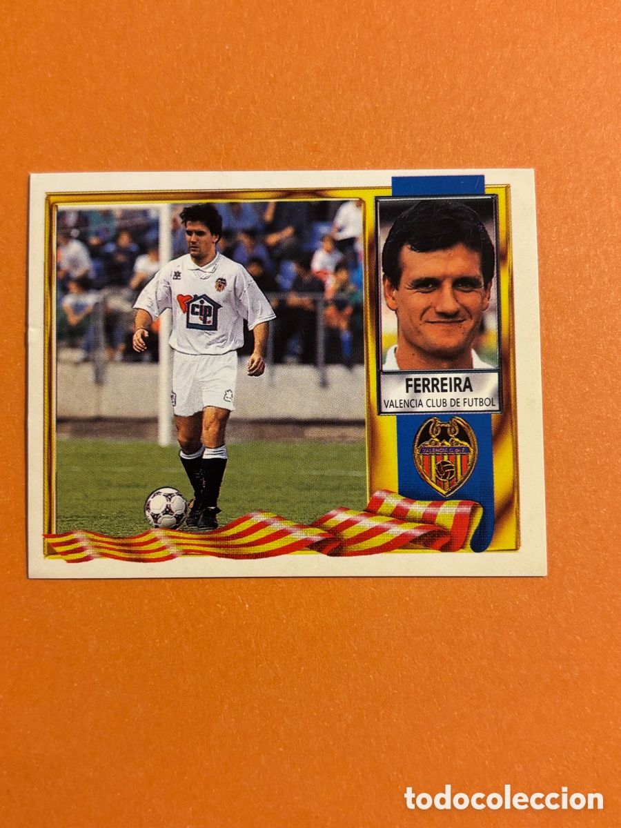 Football Stickers: FERREIRA FICHAJE N&ordm; 32 DEL VALENCIA 95 96 SIN PEGAR LIGA ESTE 1995 1996