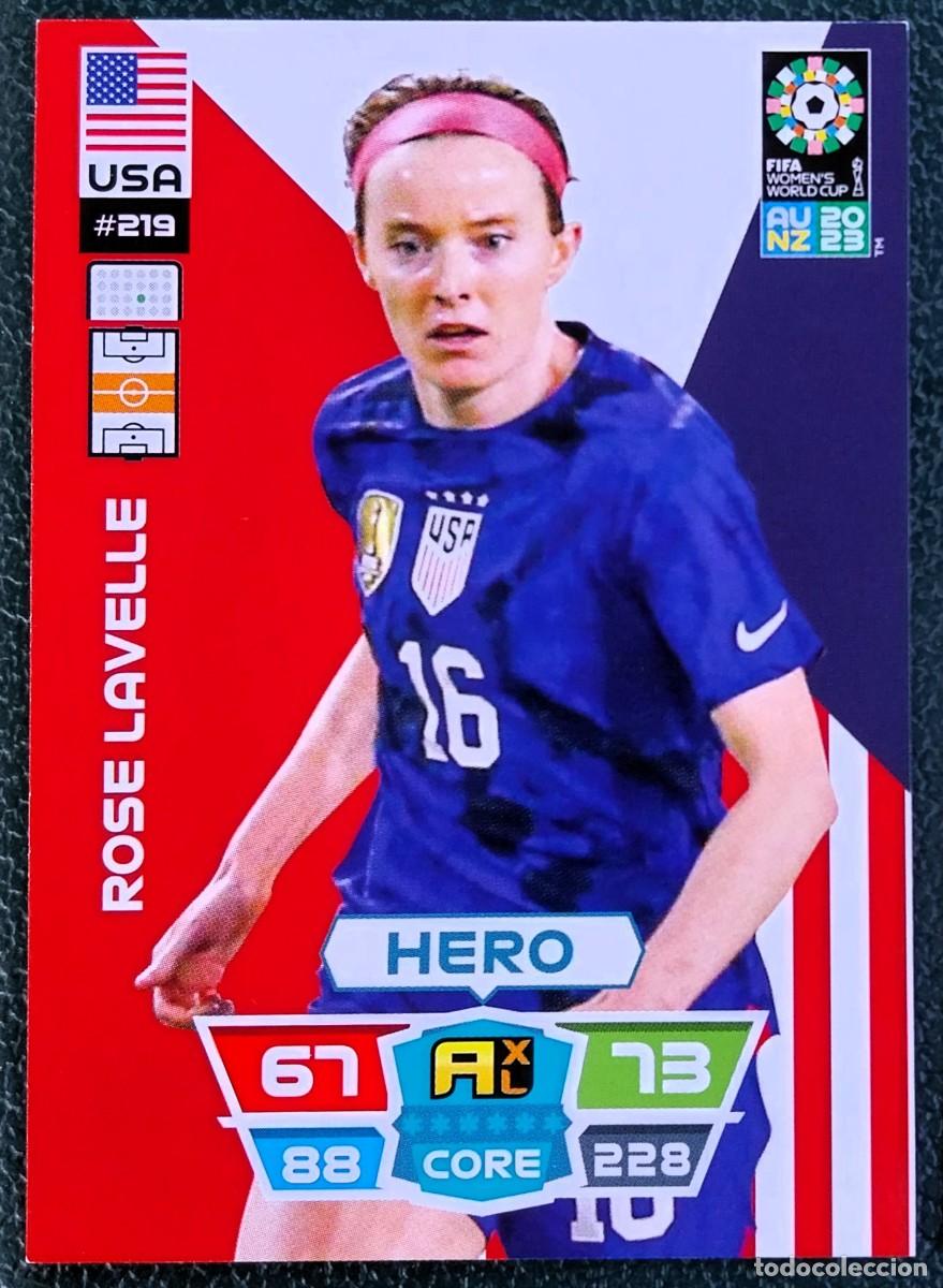 Football Stickers: 219 ROSE LAVELLLE ESTADOS UNIDOS FICHAS ALBUM ADRENALYN FEMENINO MUNDIAL WOMEN'S WORLD AU NZ 2023