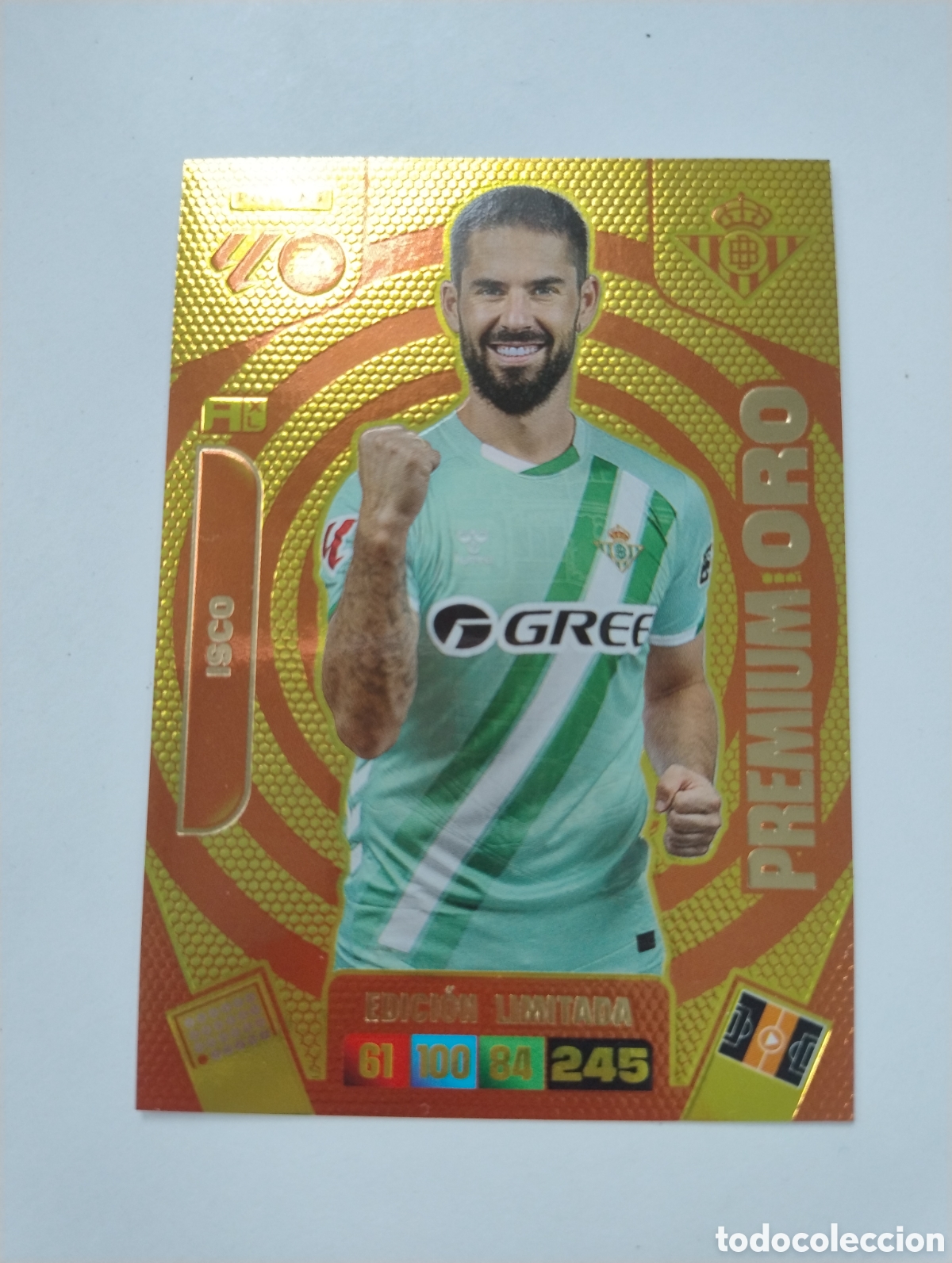 Football Stickers: Isco - Betis - Adrenalyn XL Liga 2025 - 2026 Premium Oro Edici&oacute;n Limitada
