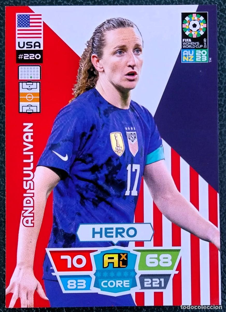 Football Stickers: 220 ANDI SULLIVAN ESTADOS UNIDOS FICHAS ALBUM ADRENALYN FEMENINO MUNDIAL WOMEN'S WORLD AU NZ 2023