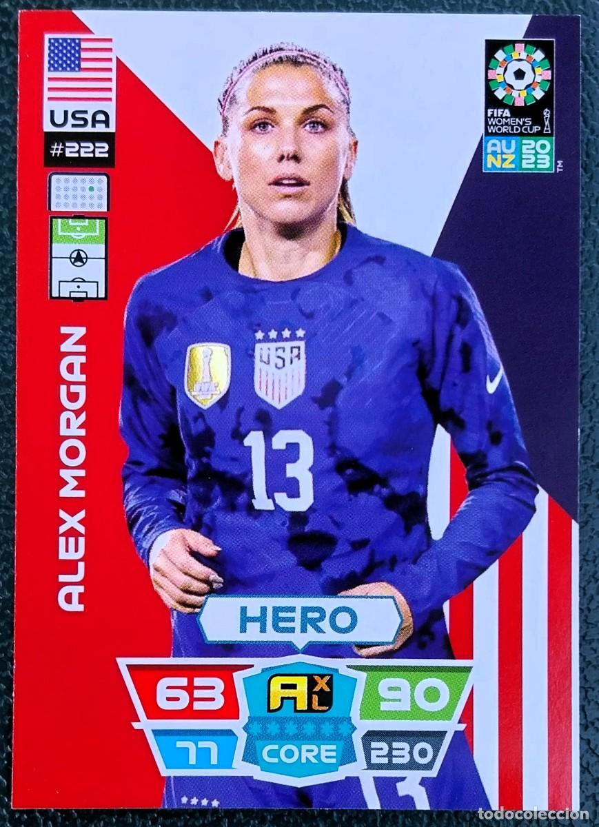 Football Stickers: 222 ALEX MORGAN ESTADOS UNIDOS FICHAS ALBUM ADRENALYN FEMENINO MUNDIAL WOMEN'S WORLD AU NZ 2023