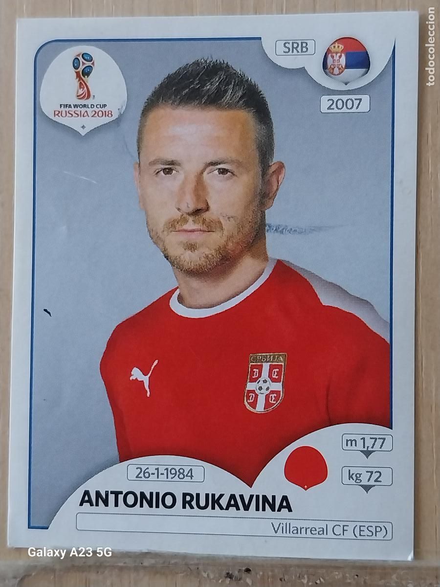 Football Stickers: 417 RUKAVINA SERBIA RUSSIA RUSIA 2018 PANINI WORLD CUP CROMO SIN PEGAR NUNCA ORIGINAL PANINI