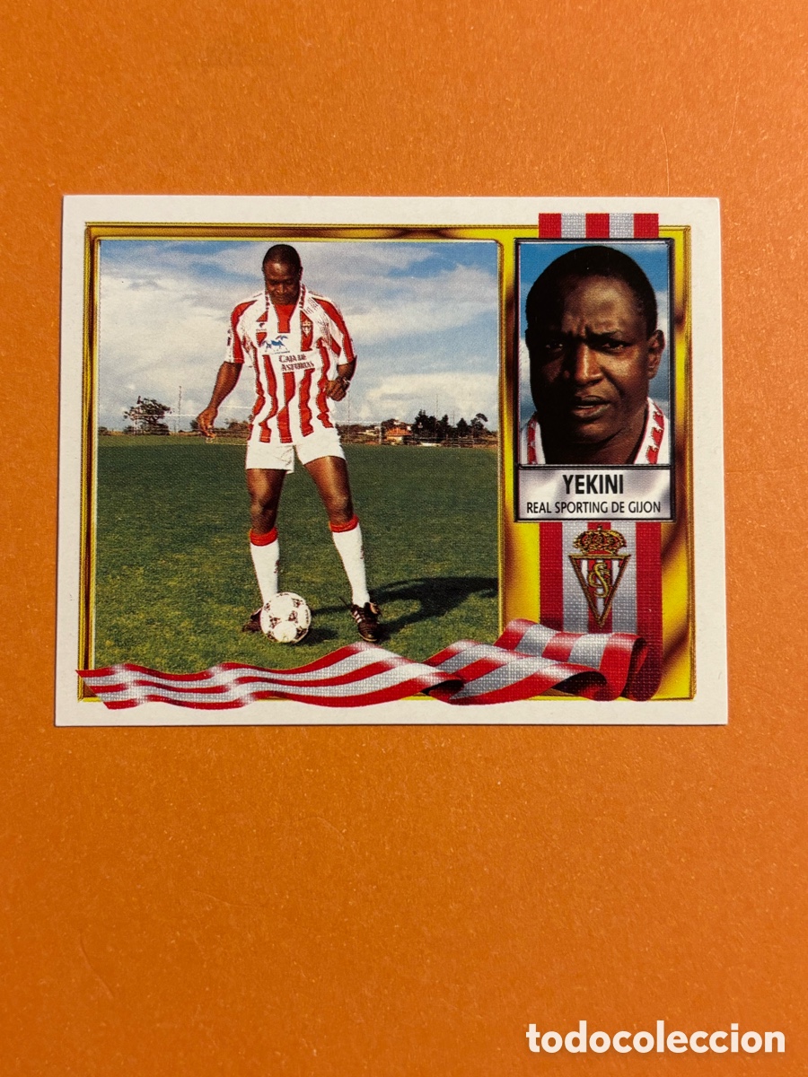 Football Stickers: YEKINI SPORTING GIJON COLOCA LIGA ESTE 1995/96 95 96. Sin pegar