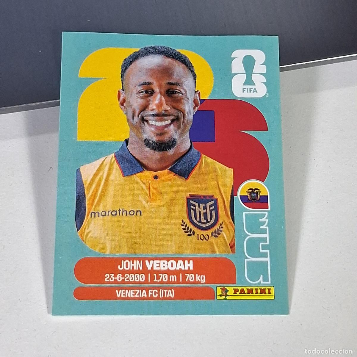 Football Stickers: B61 ECU 14 ECU14 JOHN VEBOAH ECUADOR MUNDIAL FIFA WORLD CUP 2026 STICKER PANINI