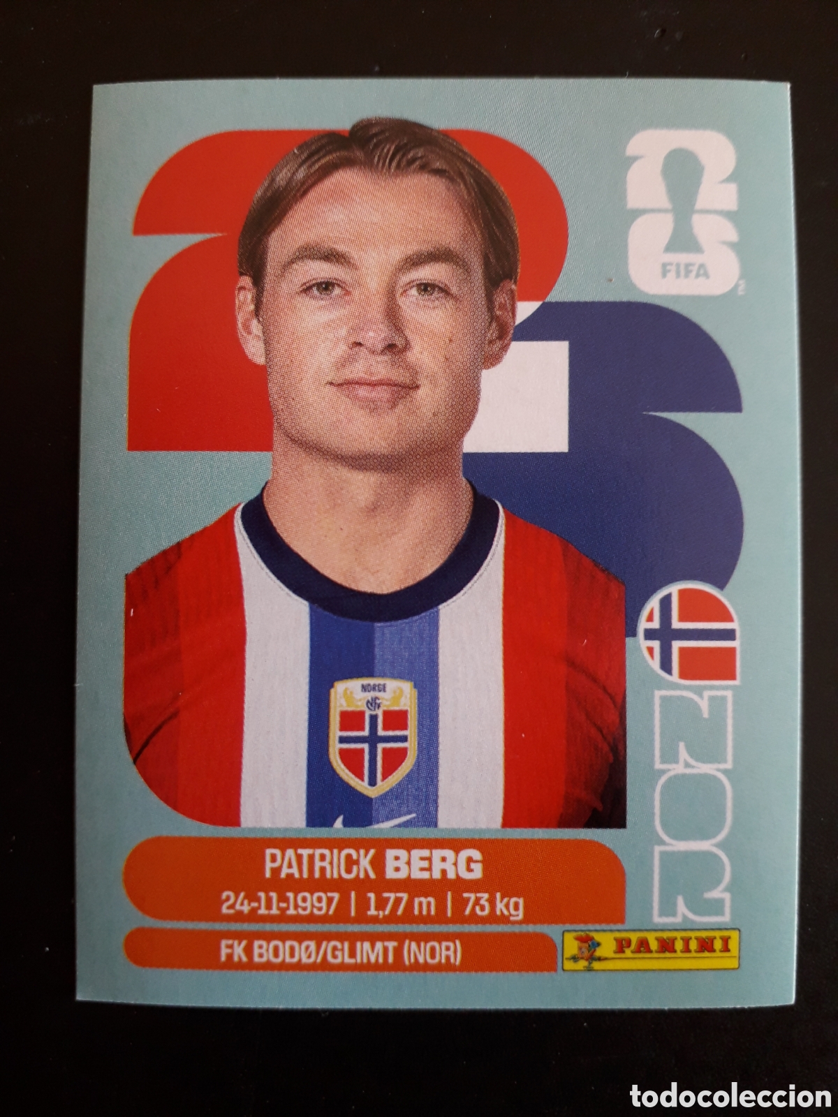 Football Stickers: BERG NORUEGA NOR 14 MUNDIAL F&Uacute;TBOL 2026 FIFA WORLD CUP PANINI SIN PEGAR PEDIDO M&Iacute;NIMO 3&euro;