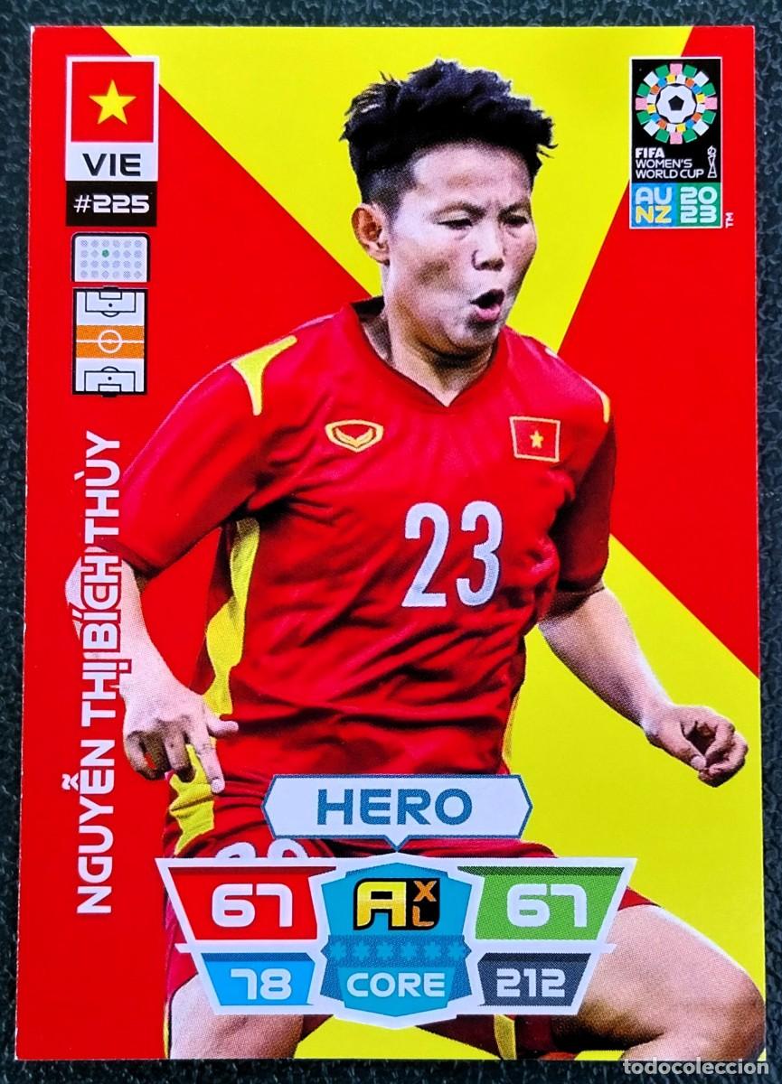 Cromos de f&uacute;tbol: 225 NGUYEN THI BICH THUY VIETNAN FICHAS ALBUM ADRENALYN FEMENINO MUNDIAL WOMEN'S WORLD AU NZ 2023