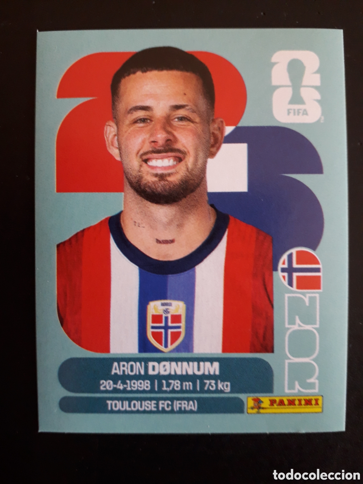 Cromos de f&uacute;tbol: D&Oslash;NNUM NORUEGA NOR 17 MUNDIAL F&Uacute;TBOL 2026 FIFA WORLD CUP PANINI SIN PEGAR PEDIDO M&Iacute;NIMO 3&euro;