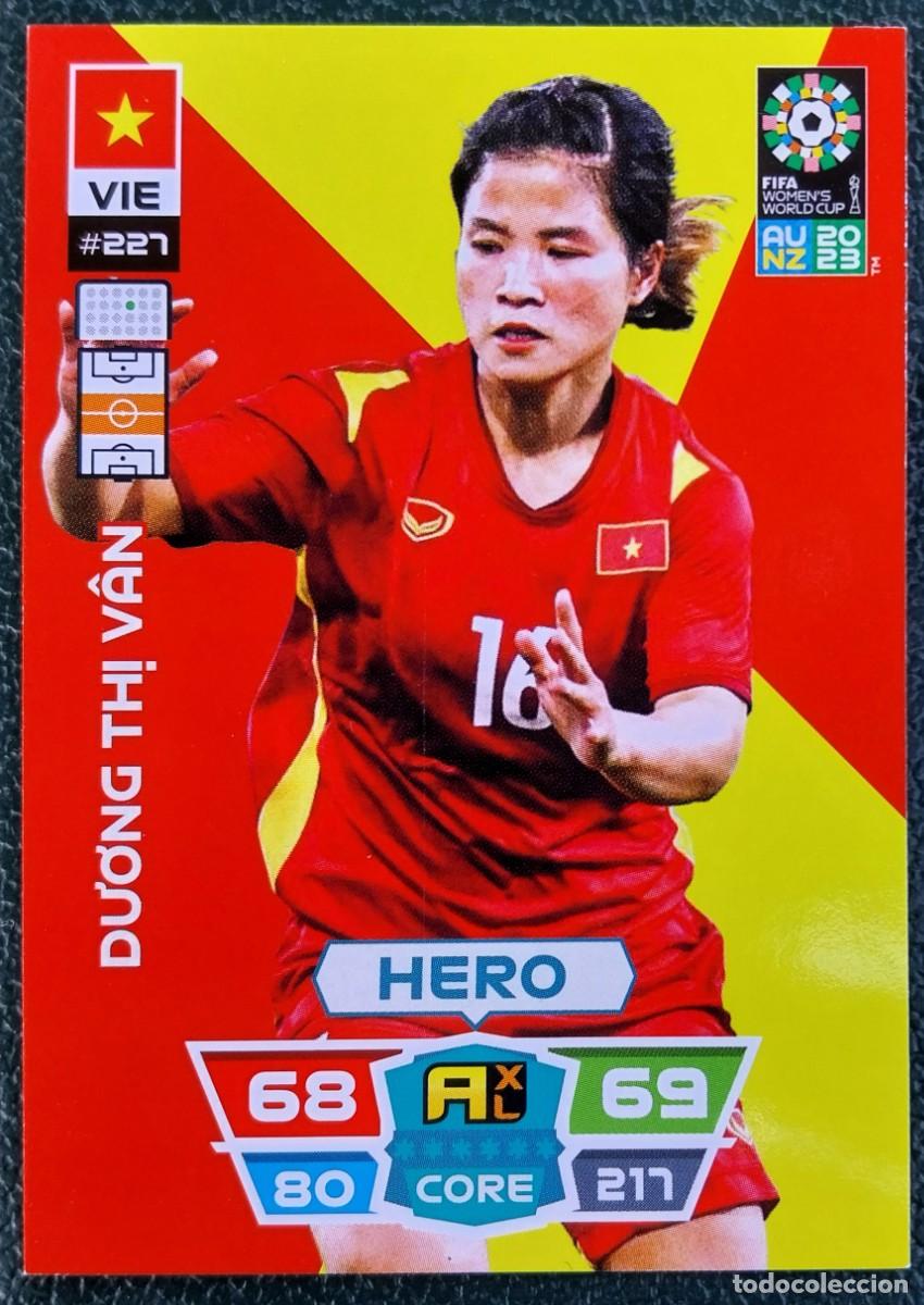 Cromos de f&uacute;tbol: 227 DUONG THI VAN VIETNAN FICHAS ALBUM ADRENALYN FEMENINO MUNDIAL WOMEN'S WORLD AU NZ 2023