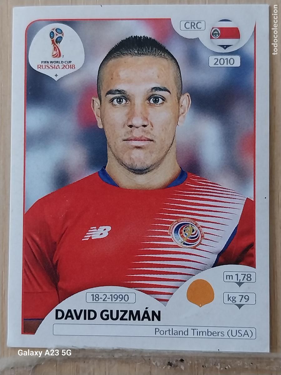 Cromos de f&uacute;tbol: 407 GUZMAN COSTA RICA *** RUSSIA RUSIA 2018 * PANINI WORLD CUP CROMO SIN PEGAR NUNCA ORIGINAL PANINI