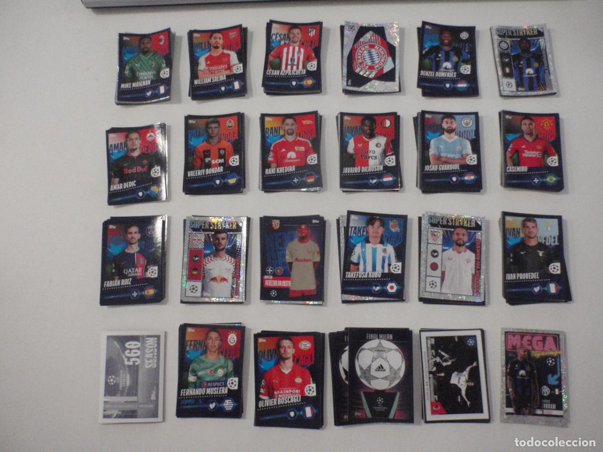 Cromos de f&uacute;tbol: Lote 339 stickers cromos de futbol diferentes. UEFA CHAMPIONS LEAGUE Season 2023 2024 TOPPS. 23 24