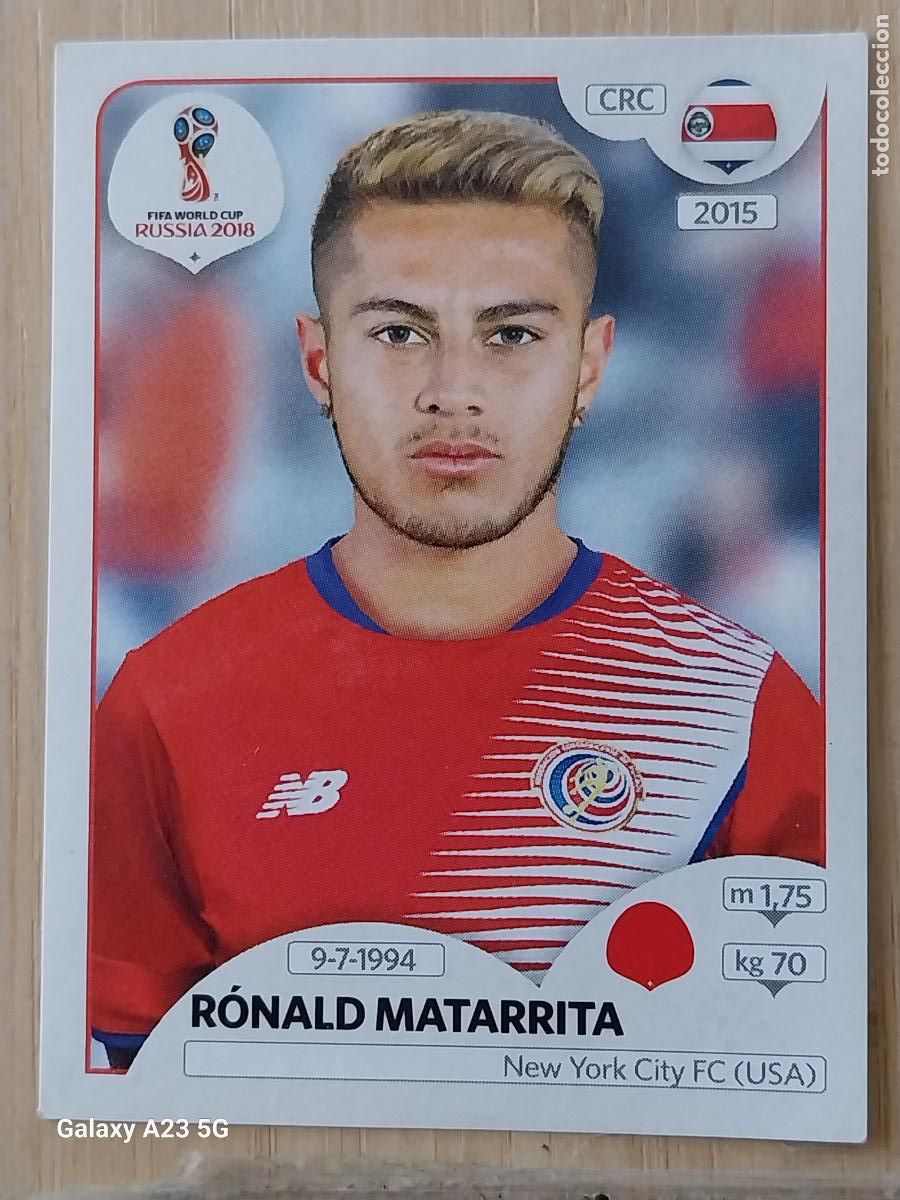 Cromos de f&uacute;tbol: 400 MATARRITA COSTA RICA RUSSIA RUSIA 2018 * PANINI WORLD CUP CROMO SIN PEGAR NUNCA ORIGINAL PANINI